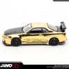 INNO64 Nissan Skyline GT-R R34 Top Secret GTSHOW 2025 VIP Event Edition 1:64 Scale Diecast Model (Gold)
