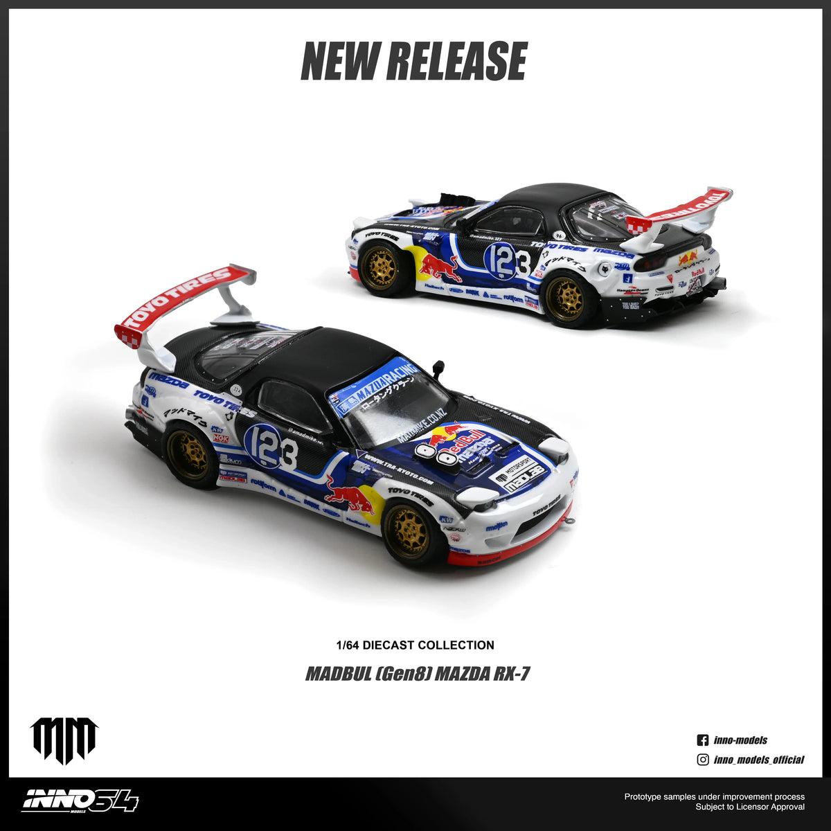 *PRE-ORDER* Mazda RX-7 MAD Mike "Madbul Gen8", 1:64 Scale