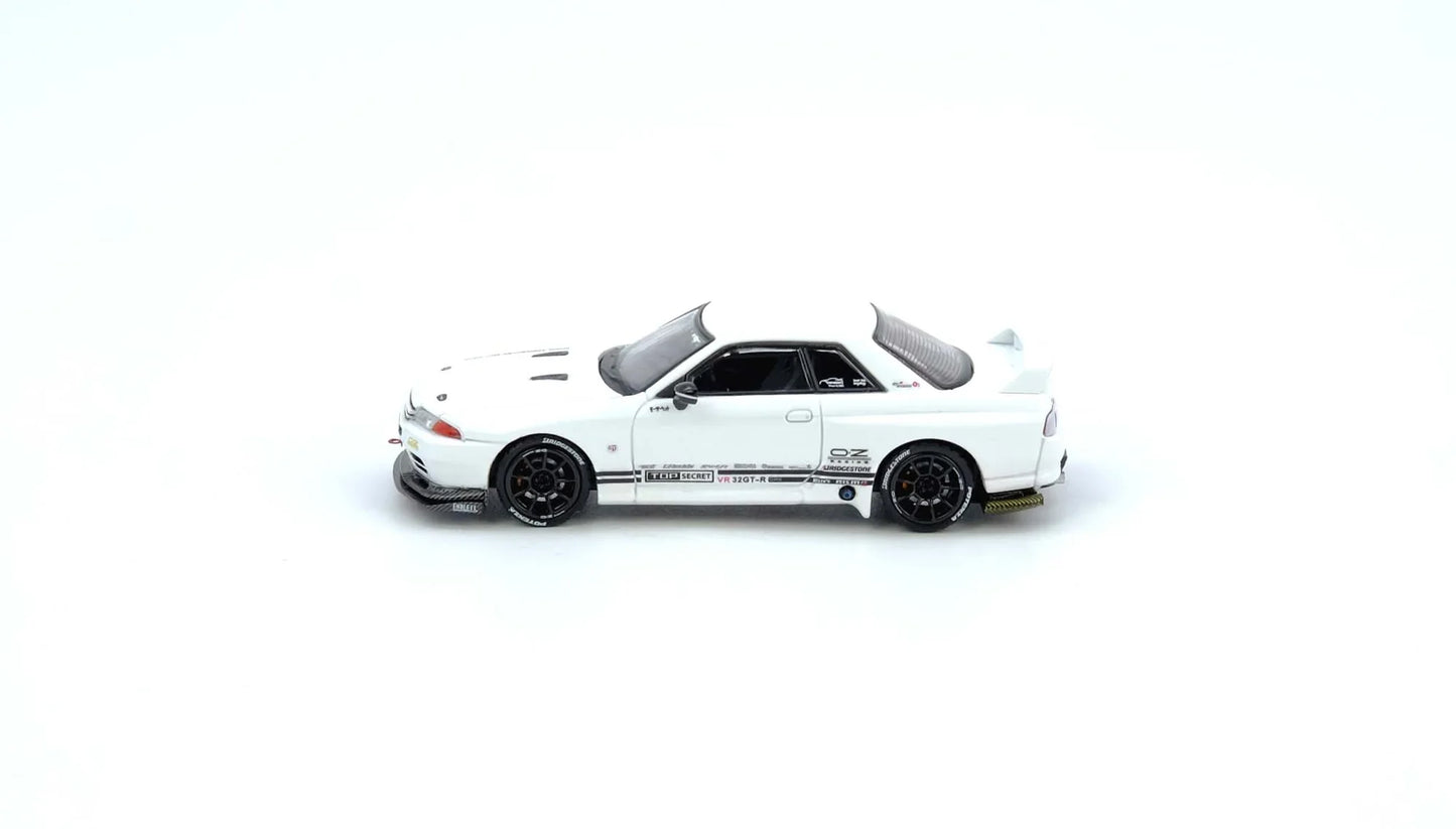 PRE-ORDER | Top Secret VR32 GT-R 1:64 Scale (White) by INNO64
