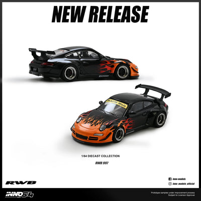 INNO64 RWB 997 Black 1:64 Scale Diecast Model (Pre-Order)