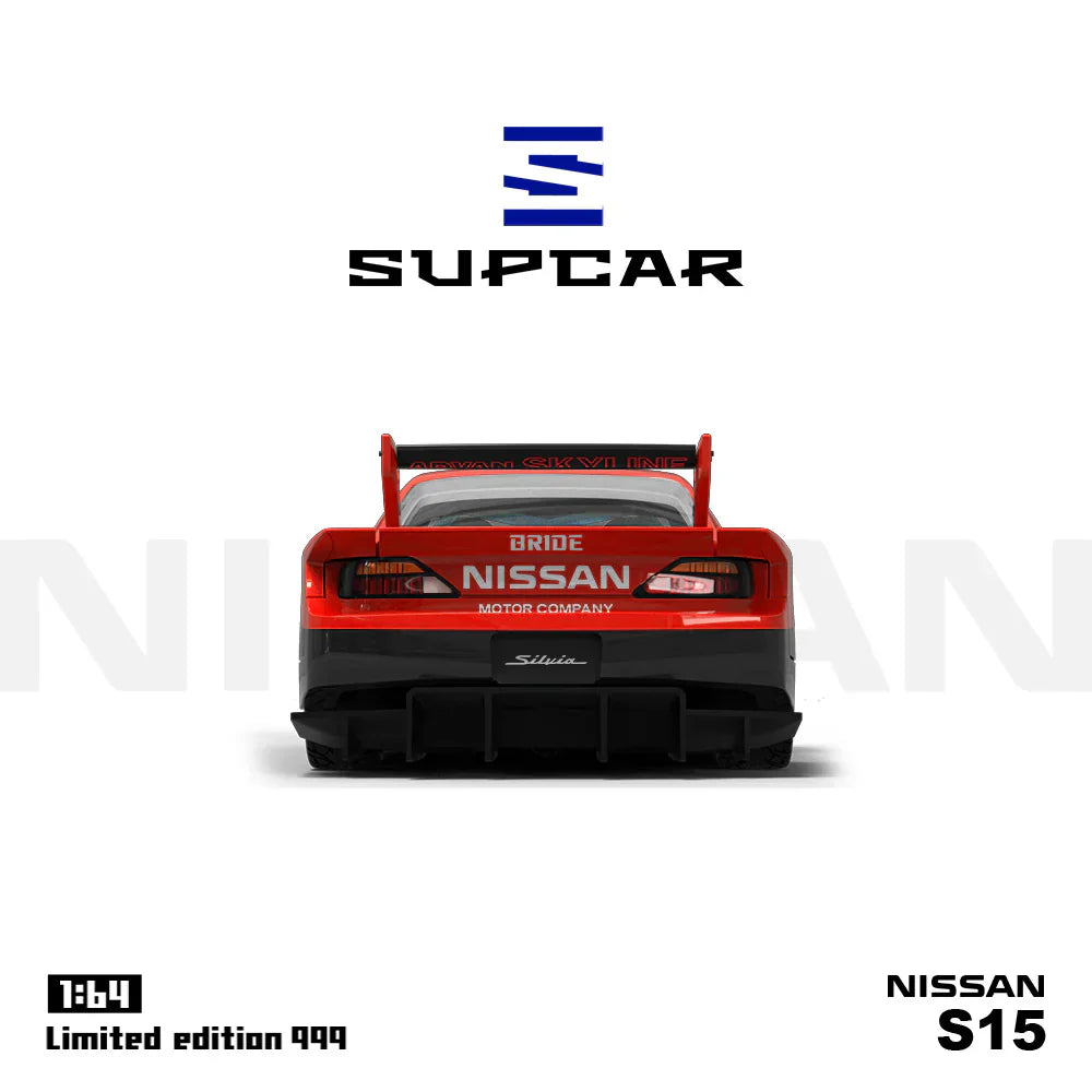 PRE-ORDER Time Micro Supcar S15 Red & Black Container Set 1:64 Scale Diecast Model