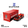PRE-ORDER Time Micro Supcar S15 Red & Black Container Set 1:64 Scale Diecast Model
