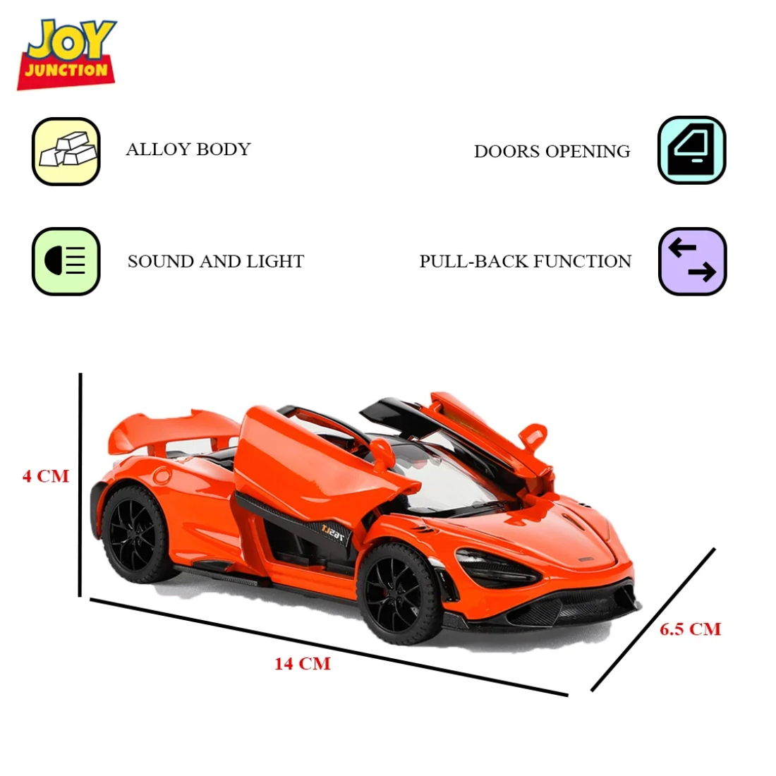 McLaren 765LT (Orange) by Joy Junction, 1:32 scale, view 3