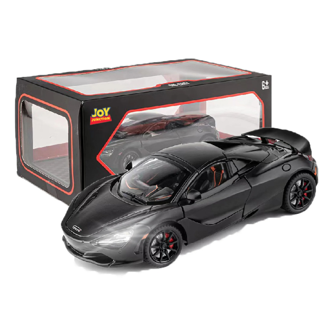 McLaren 720s Convertible Version (Black) by Joy Junction, 1:24 scale, view 2