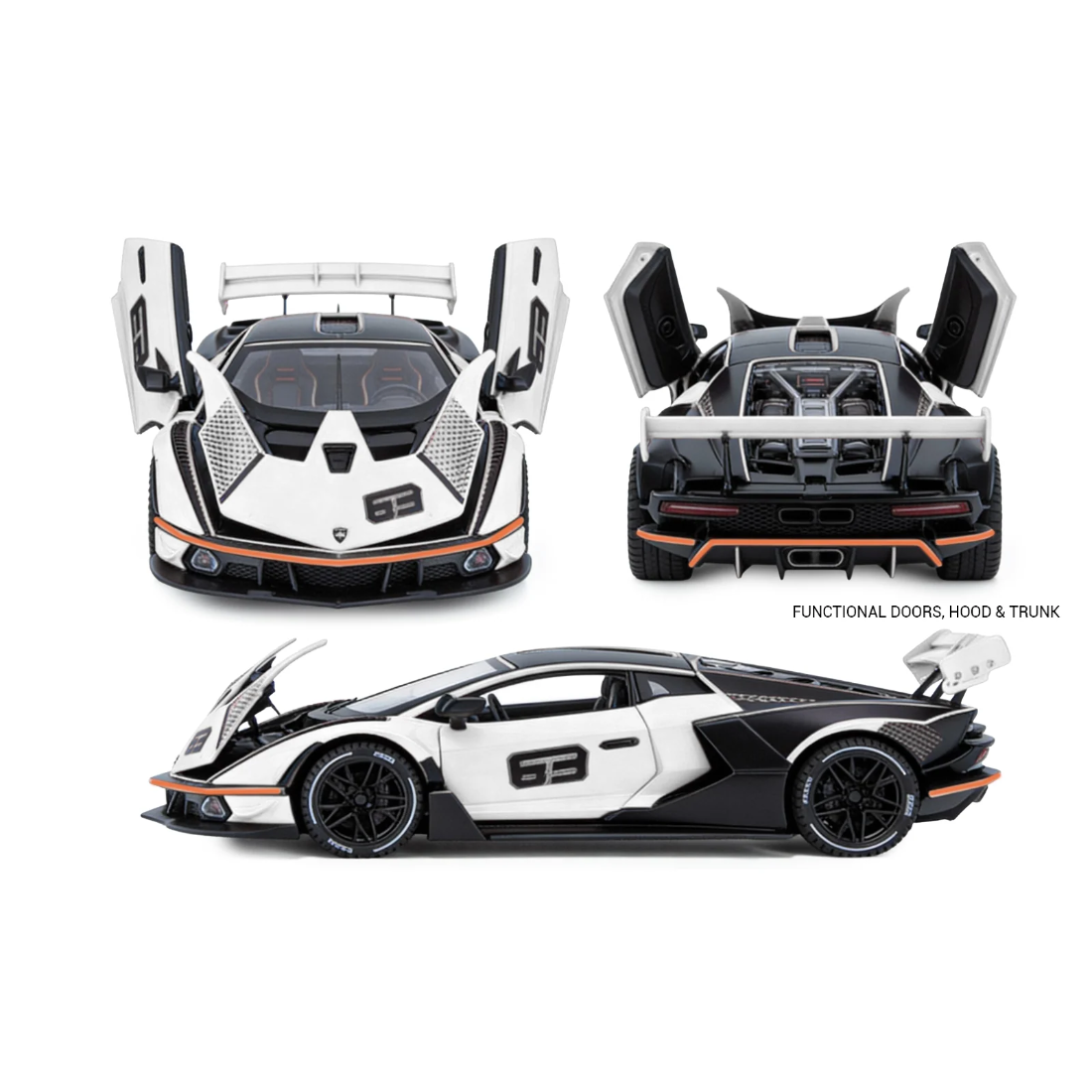 Lamborghini SCV12 (White) by Joy Junction, 1:32 scale, view 4