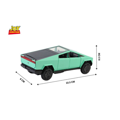Tesla Cyber Truck Pickup Model Car, 1:24 Scale (Green) - view 2