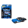 Johnny Lightning Street Freaks 1974 Pontiac GTO Black with Blue Flames 1:64 Scale Diecast Model