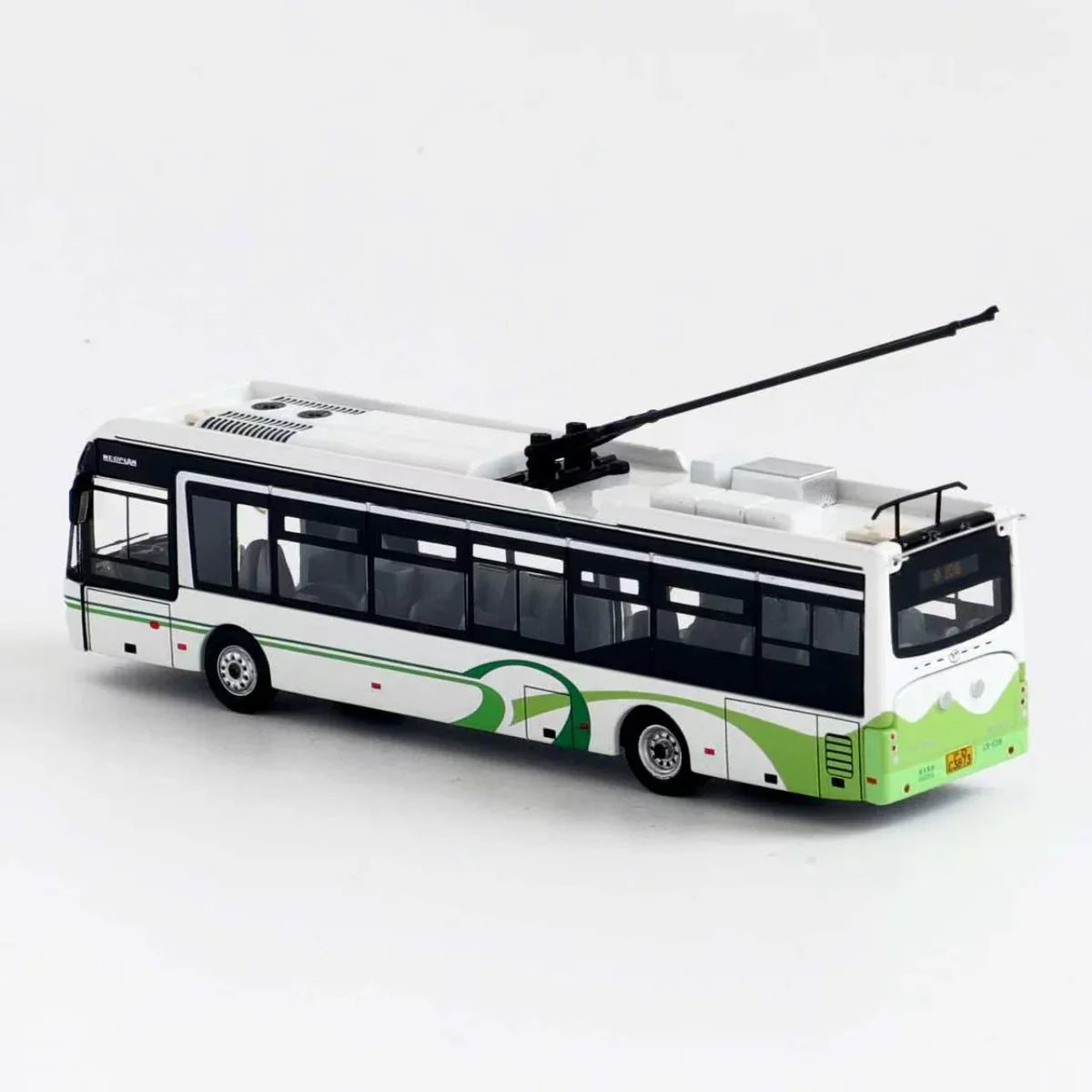95 Creative Culture City Bus Green & White 1:110 Scale Diecast Model
