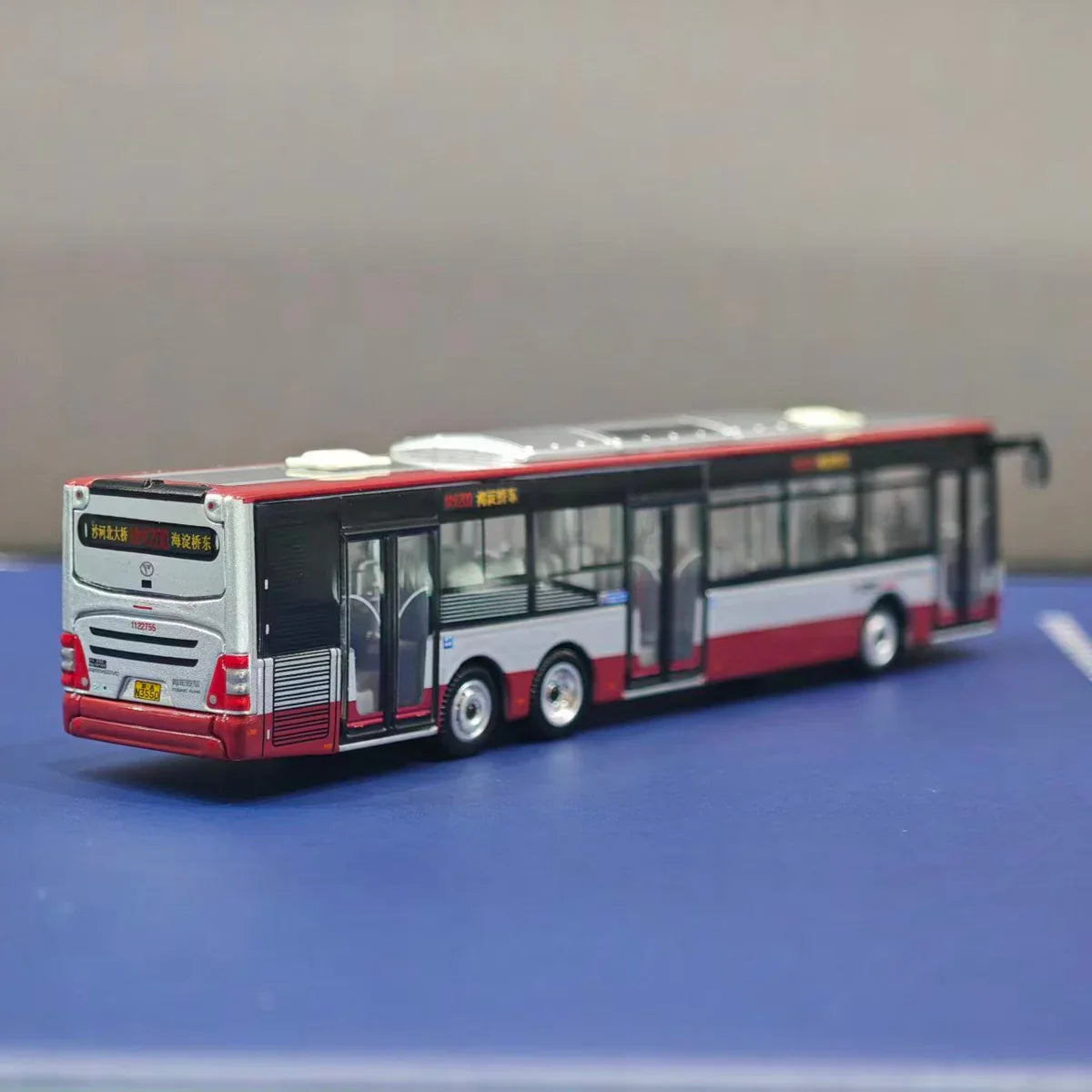 95 Creative Culture HEC 2026 City Couch Bus Maroon & Grey 1:110 Scale Diecast Model