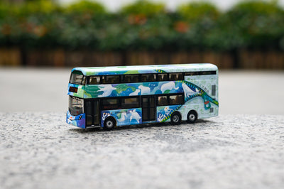 TINY KMB Volvo B8L Wright 12m "Sustainability·Get Set·Go" (290A), 1:110 Scale