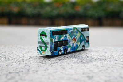 TINY KMB Volvo B8L Wright 12m "Sustainability·Get Set·Go" (290A), 1:110 Scale