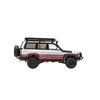 PRE-ORDER GCD Toyota Land Cruiser LC80 Modified with Off-Road Accessories Silver & Maroon 1:64 Scale Diecast Model