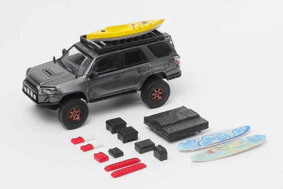 GCD Toyota 4Runner Pre Runner with Accessories LHD Black 1:64 Scale Diecast Model