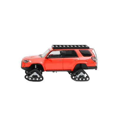 PRE-ORDER GCD Toyota 4Runner Pre-Runner Snow Edition Modified with Accessories Orange 1:64 Scale Diecast Model