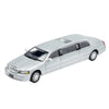GCD Silver Extended Lincoln Limousine 1:64 Scale Diecast Model