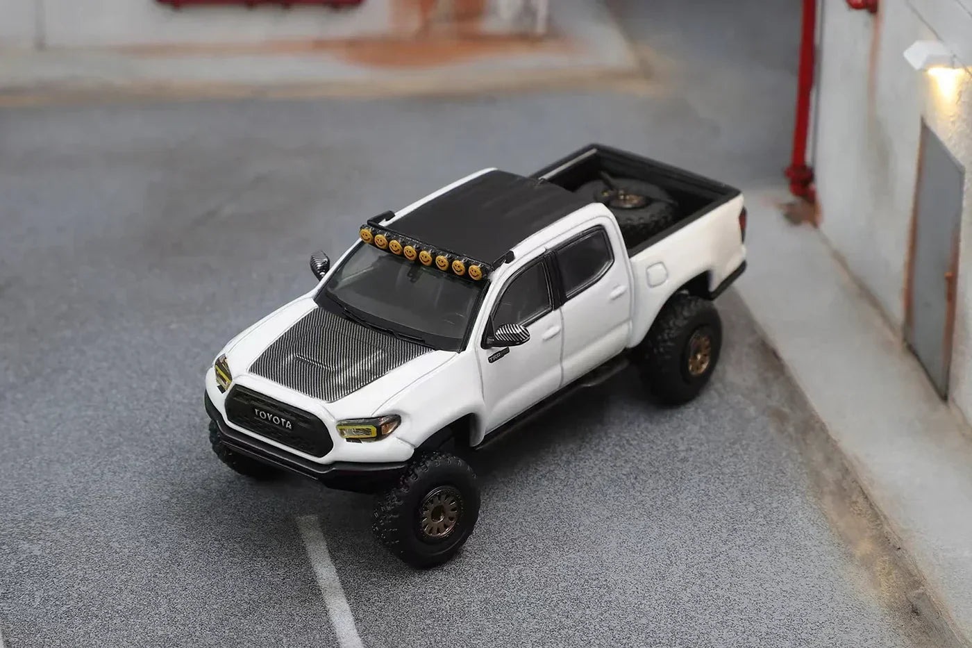 GCD Toyota Tacoma TRD Pro 2022 White 1:64 Scale Diecast Model