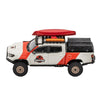 GCD Toyota Tacoma Widebody Jurassic Livery Left Tie White 1:64 Scale Diecast Model