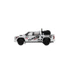 PRE-ORDER GCD Toyota Tundra TRD Pro Panda Livery LHD with Accessories White 1:64 Scale Diecast Model
