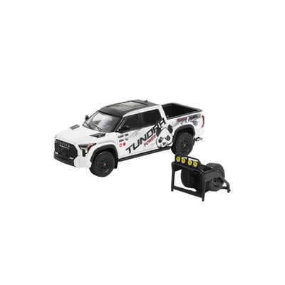 Toyota Tundra TRD Pro Panda Livery LHD with Accessories, 1:64 Scale (White) - GCD