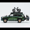 *PRE-ORDER* Toyota Sequoia TRD Pro with Boat, Bicycle & Other Accessories Included Magic Green, 1:64 Scale (Chameleon Green)