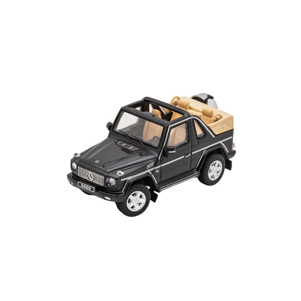 PRE-ORDER GCD Mercedes-Benz G500 Short Wheelbase Convertible Black 1:64 Scale Diecast Model