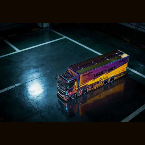 HEC 2026 GCD Liberty Walk Athlete Tone Mitsubishi Fuso Super Great Multicolor 1:64 Scale Diecast Model