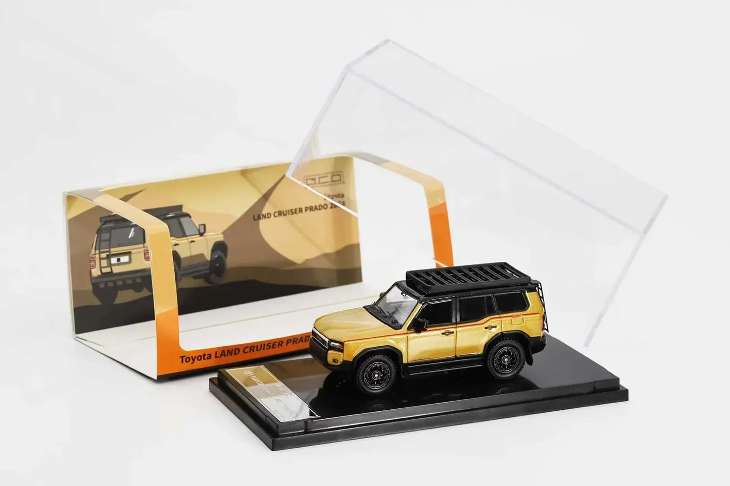 GCD Toyota No.580 Land Cruiser Prado Beige 1:64 Scale Diecast Model