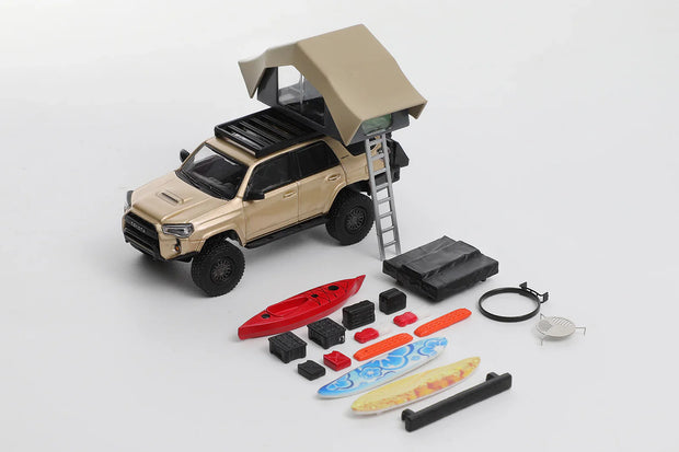 GCD Toyota 4Runner Lightly Modified Version Orange (Left Tie) 1:64 Scale Diecast Model