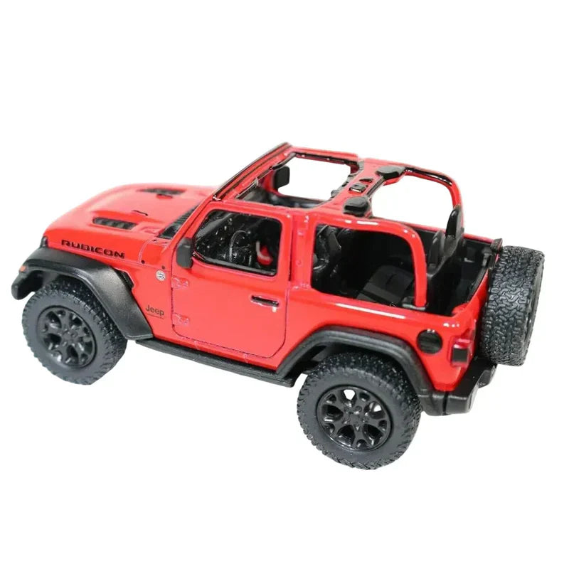 Kinsmart Jeep Wrangler Hard Top 2018 1:36 Scale Diecast Model (Red)