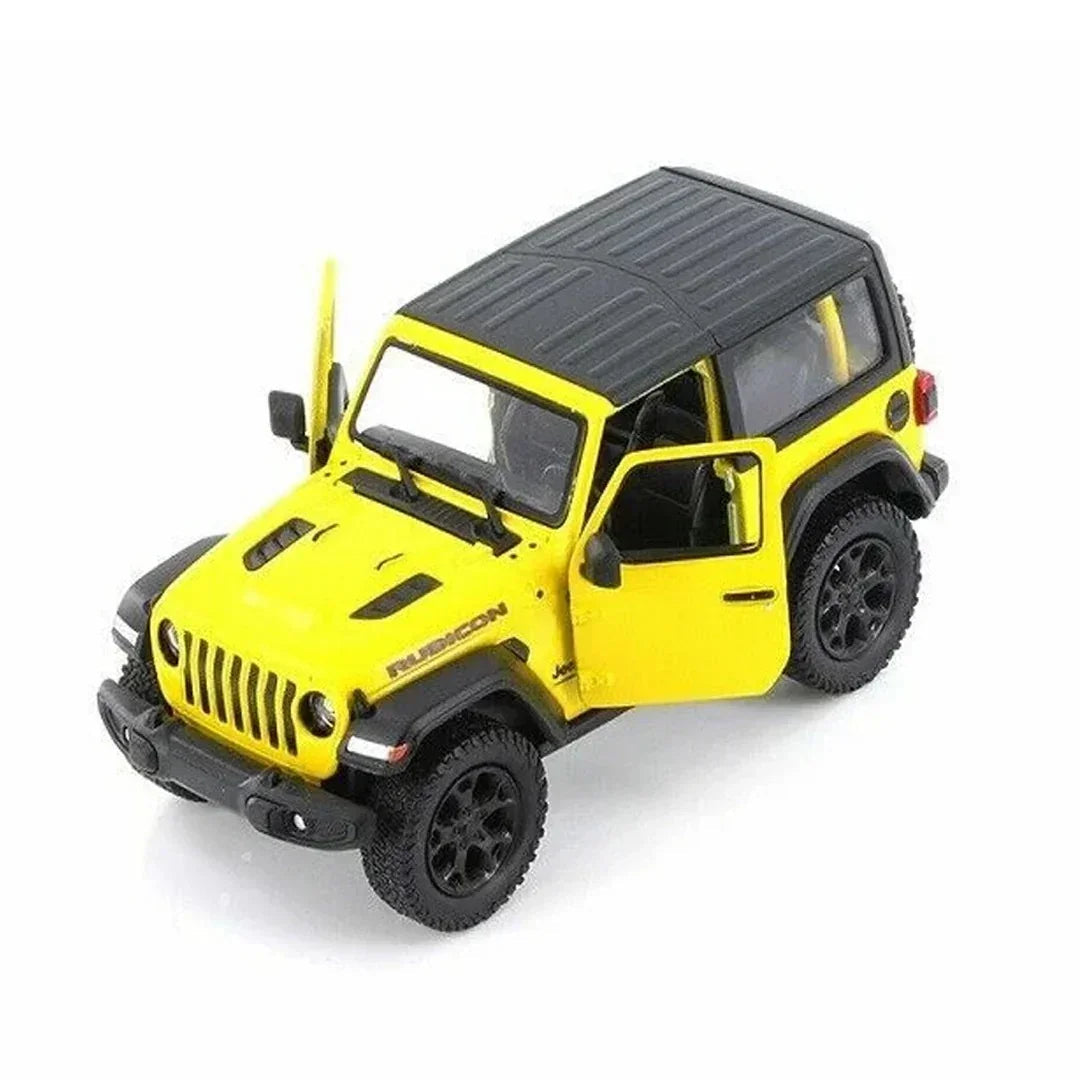 Jeep Wrangler (Hard Top) 2018, 1:36 Scale (Yellow) - Kinsmart