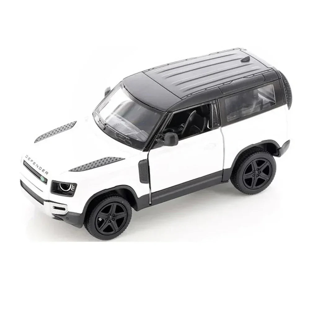 Kinsmart Land Rover Defender 90 1:36 Scale Diecast Model (White)