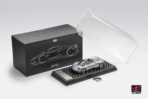 HEC 2026 LCD Pagani Huayra Roadster Ice Blue 1:64 Scale Diecast Model