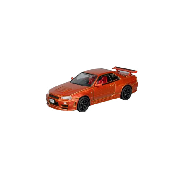 SHADOW Nismo GT-R (R34) Z-Tune Orange 1:64 Scale Diecast Model