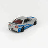 GCD DieCast Team Nissan Nismo Skyline GT-R Z-Tune R34 Silver 1:64 Scale Diecast Model