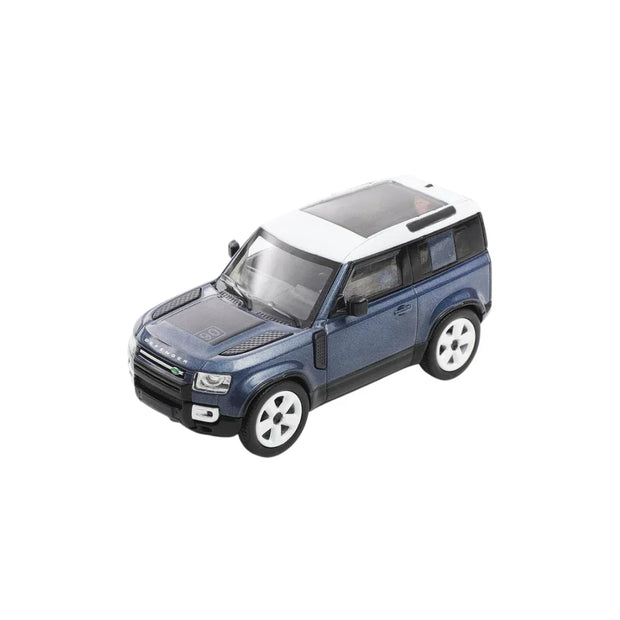 Shadow Land Rover Defender 90 Blue 1:64 Scale Diecast Model