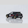 PRE-ORDER MOTOR HELIX Honda Civic TYPE R (EK9) No Good Racing Motul Magnetic Engine Hood-Removable (Matt Black with Yellow Head Lights), 1:64 Scale