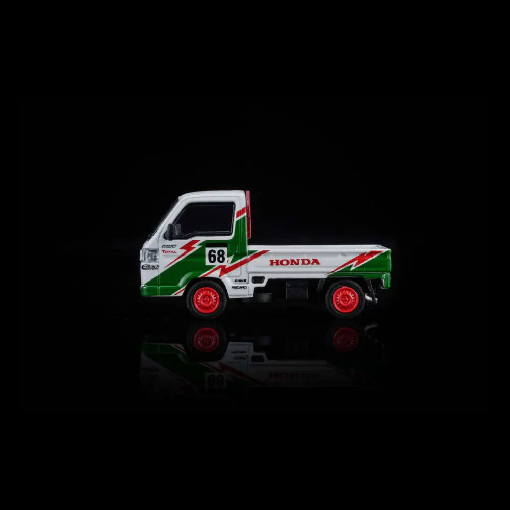 PRE-ORDER MOTOR HELIX Honda ACTY 4WD Customized Green & White Livery with Accessories, 1:64 Scale