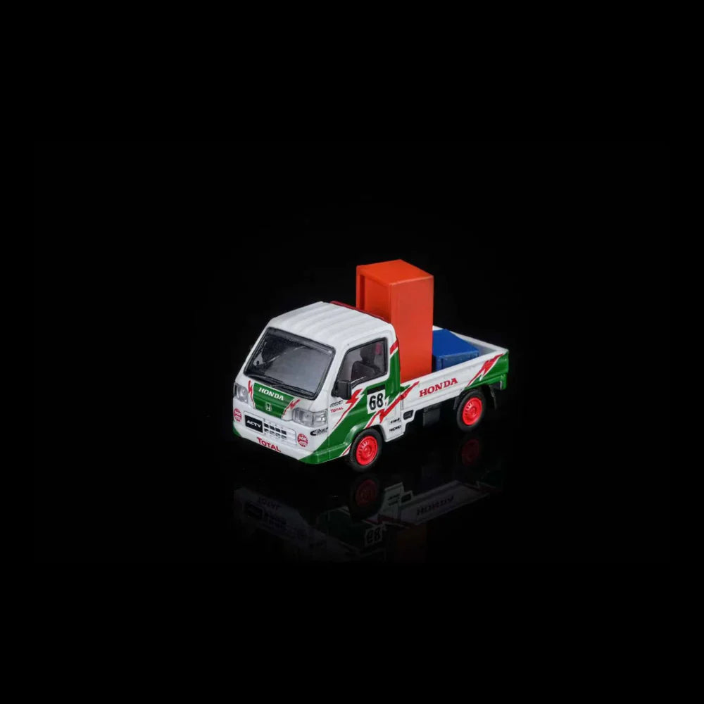 PRE-ORDER MOTOR HELIX Honda ACTY 4WD Customized Green & White Livery with Accessories, 1:64 Scale