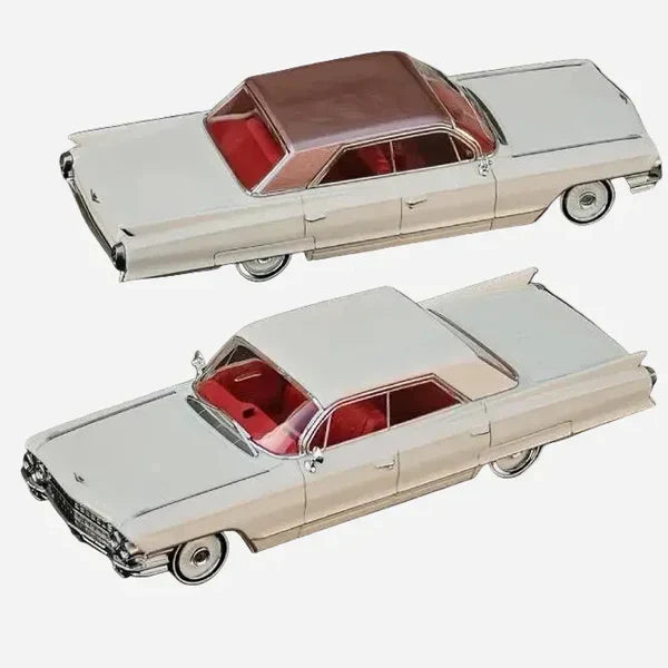 MK Miniatures Cadillac DeVille 1962 Ivory Roof Limited Edition Ivory 1:64 Scale Diecast Model