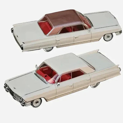 MK Miniatures Cadillac DeVille 1962 Ivory Roof Limited Edition Ivory 1:64 Scale Diecast Model
