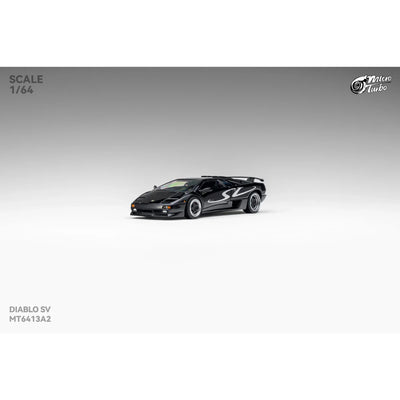 PRE-ORDER Works Model Custom Lamborghini Diablo SV, 1:64 Scale (Metallic Black)