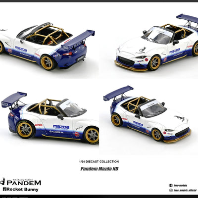 INNO64 Mazda MX-5 ND Miata Pandem Rocket Bunny V1.0 1:64 Scale Diecast Model (Pre-Order)
