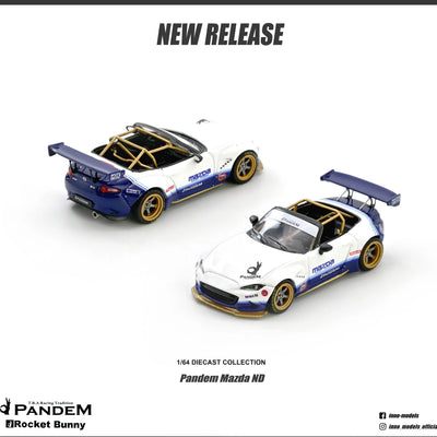 INNO64 Mazda MX-5 ND Miata Pandem Rocket Bunny V1.0 1:64 Scale Diecast Model (Pre-Order)