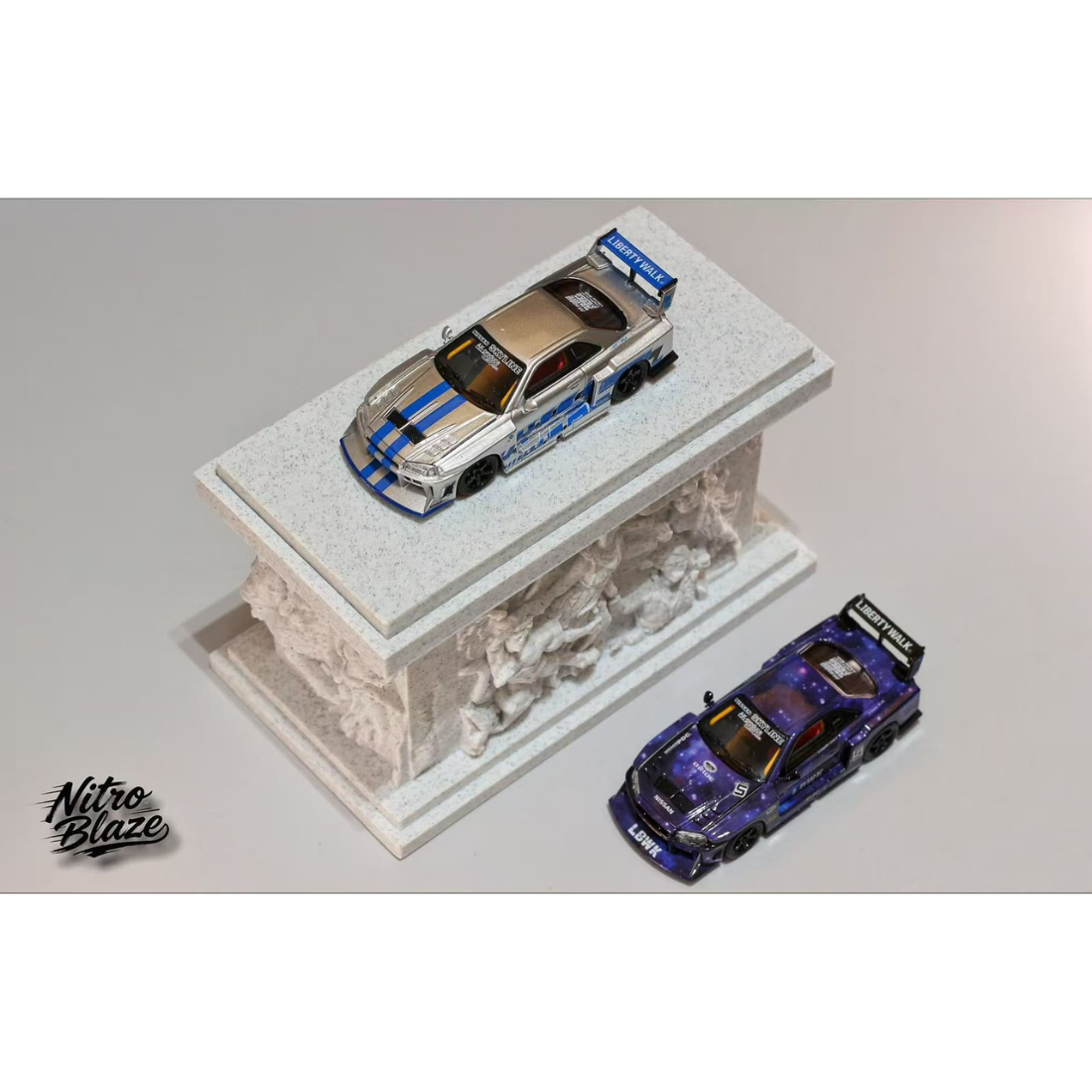 *PRE-ORDER* Skyline ER34, LB-Super Silhouette Wide Body (Removable Hood & 1 Transparent Hood Included) Starry Purple, 1:64 Scale