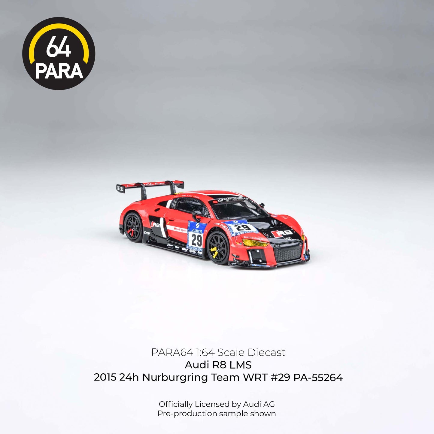 Audi R8 LMS 2015 1:64 Scale Diecast Collectible
