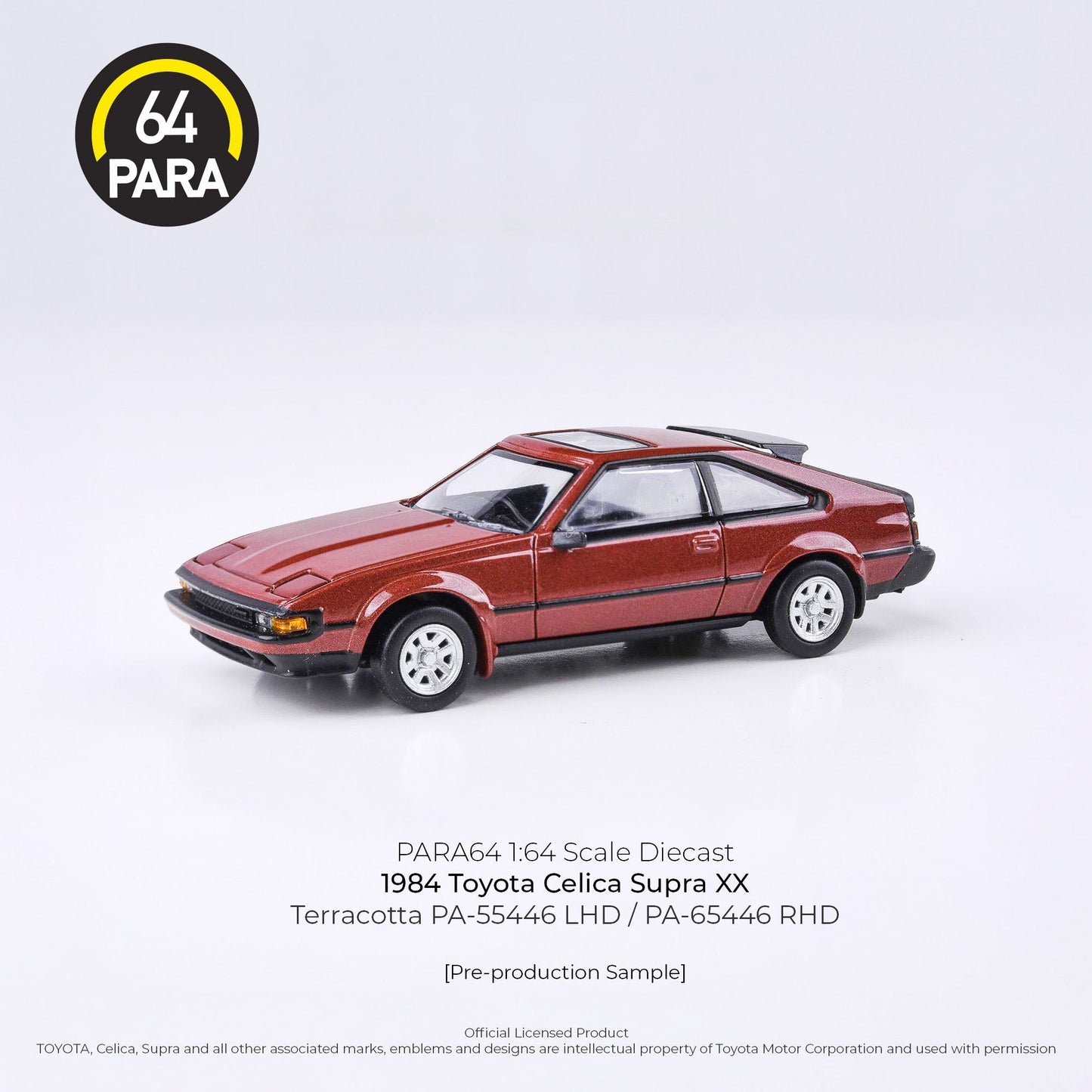 Toyota Celica Supra XX 1984 Terracotta Variant 1:64 Scale Diecast Collectible
