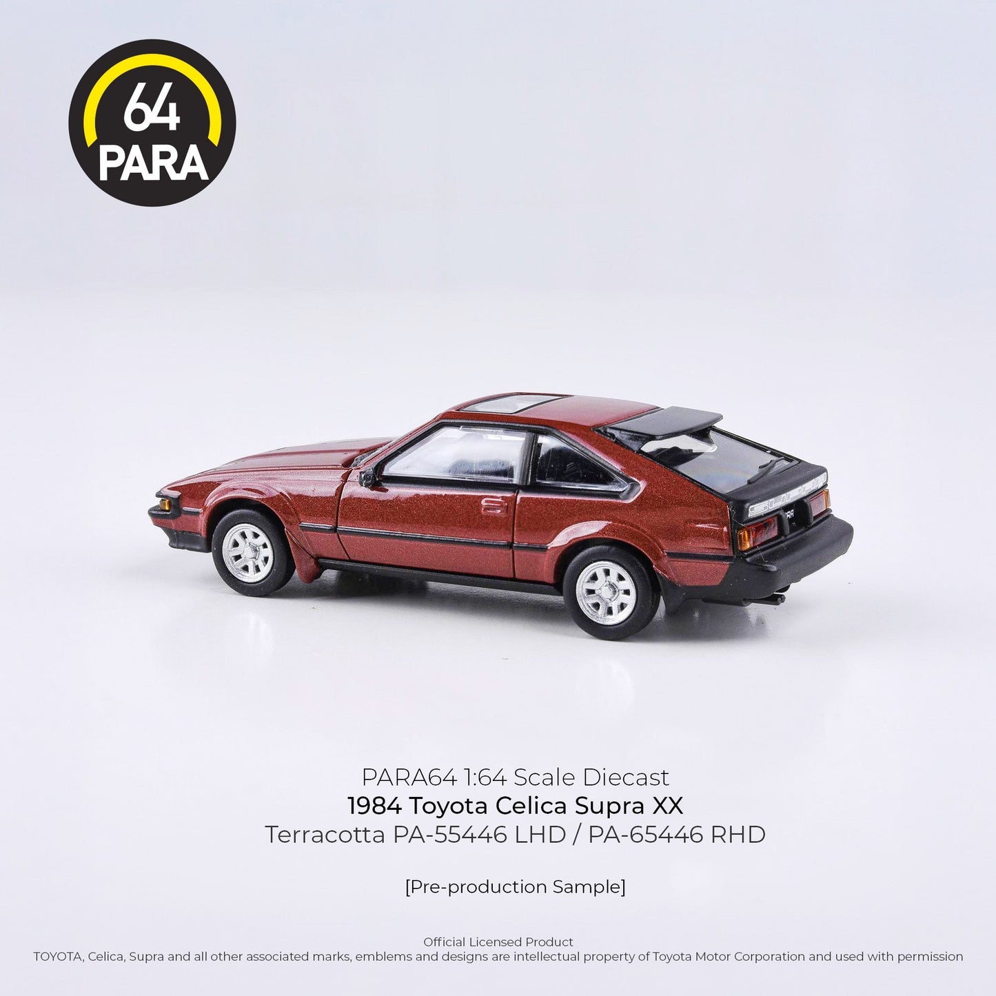 Toyota Celica Supra XX 1984 Terracotta Variant 1:64 Scale Diecast Collectible
