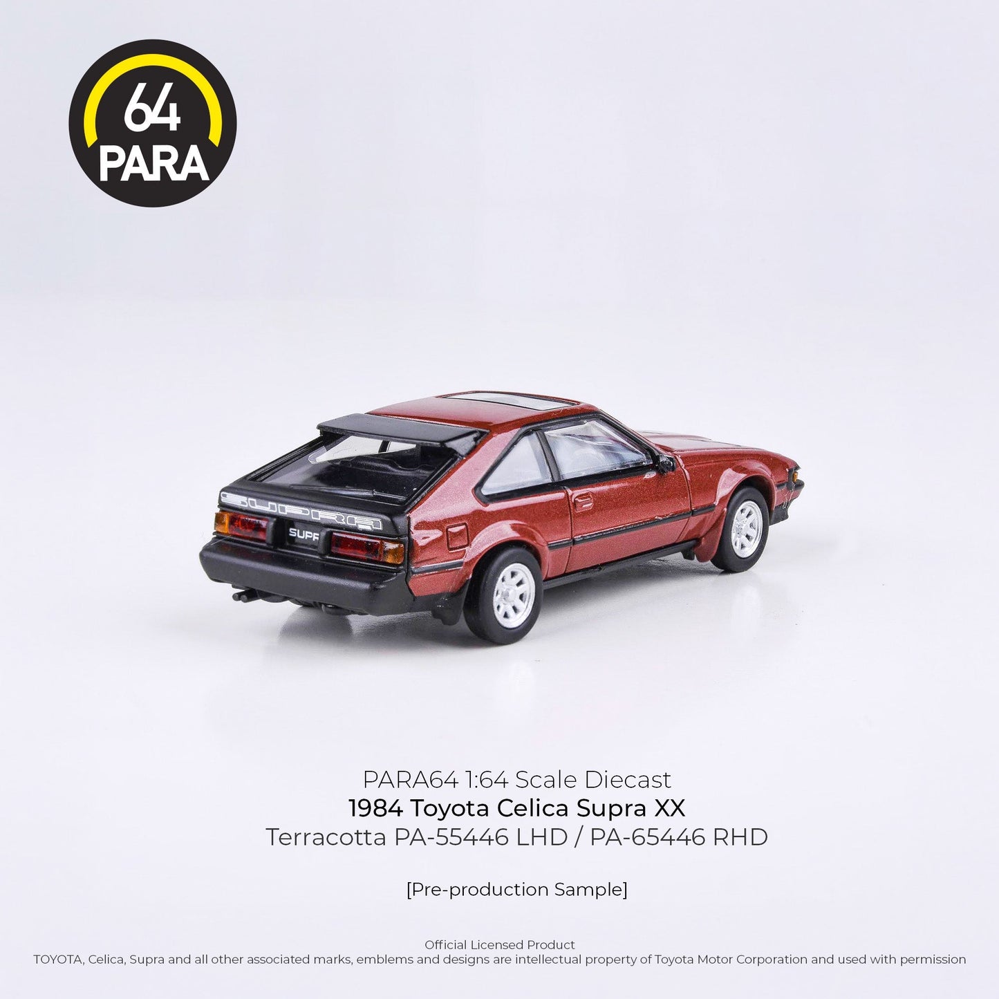 Toyota Celica Supra XX 1984 Terracotta Variant 1:64 Scale Diecast Collectible