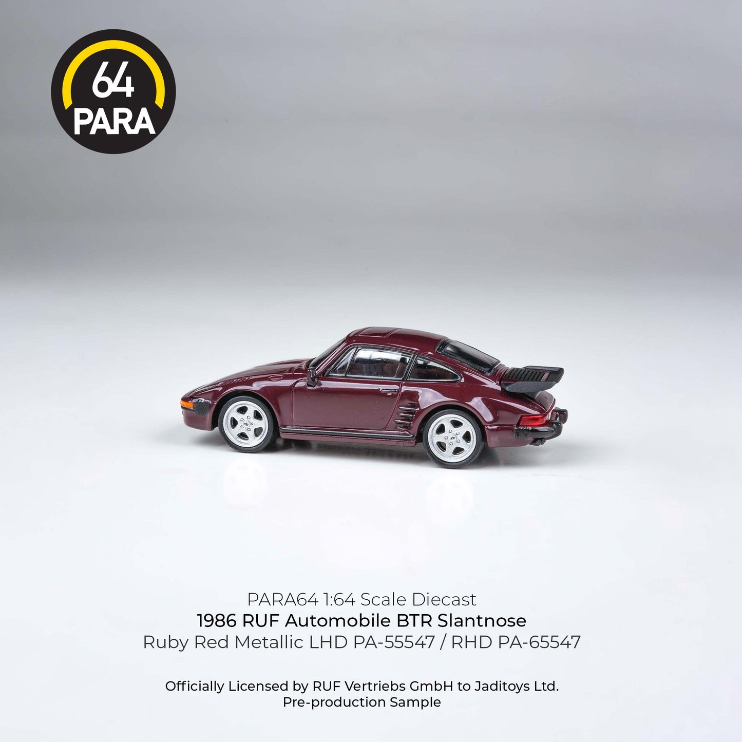 RUF Automobile BTR Slantnose 1986 1:64 Scale Diecast Collectible
