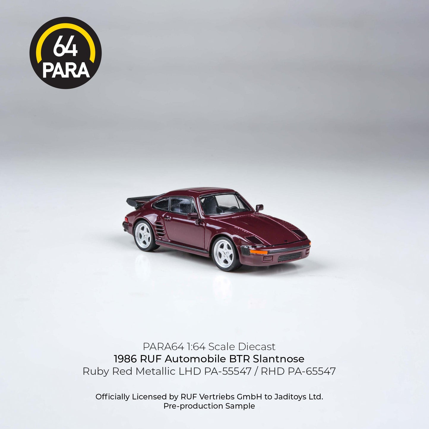 RUF Automobile BTR Slantnose 1986 1:64 Scale Diecast Collectible